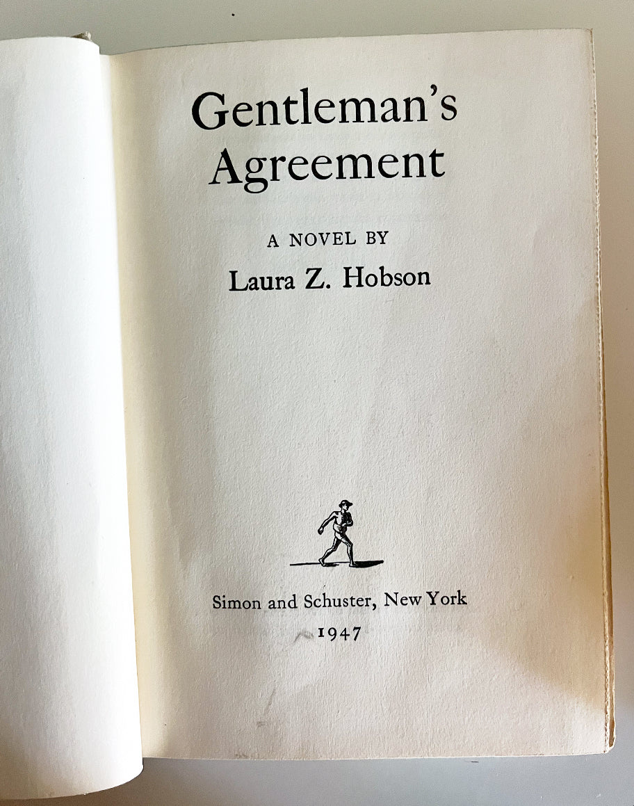 Vintage Gentleman's Agreement by Laura Z. Hobson