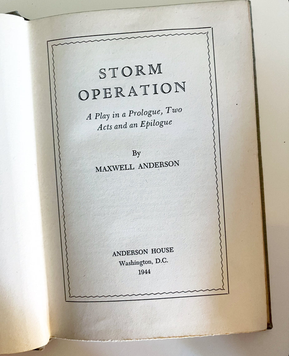 Vintage Storm Operation by Maxwell Anderson