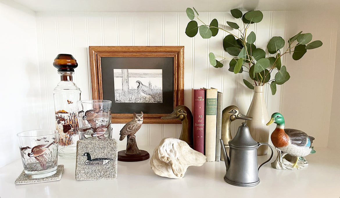 Vintage Brass Duck Bookends