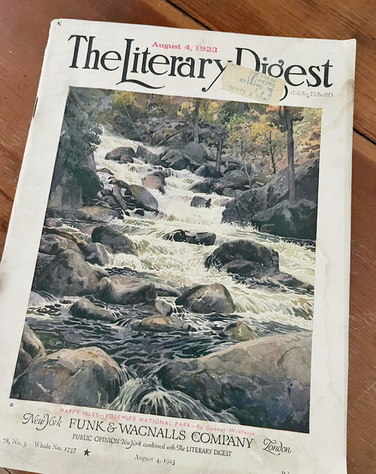Antique The Literary Digest Magazine from August 4, 1923