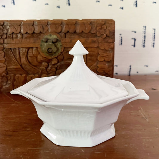 Independence Ironstone by Castleton China, Inc. Made in Japan Covered Candy Dish