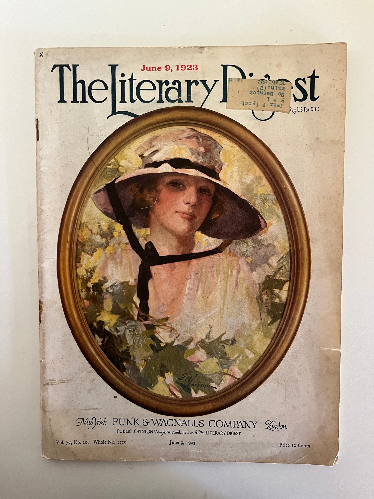 The Literary Digest Dated June 9th, 1923