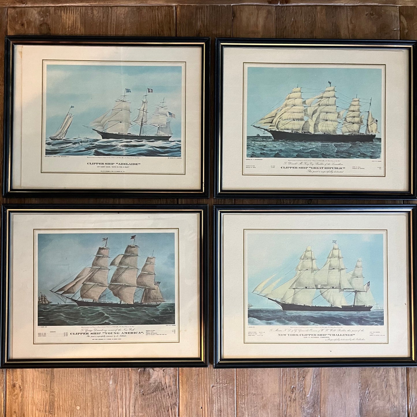 A Nautical Framed Prints, Set of 4