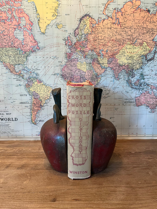 Pair of Cast Iron Apple Bookends Doorstop